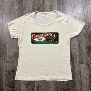 Vintage 70s Casablanca Fan Company Pasadena California Women’s Top Fun-Tees
